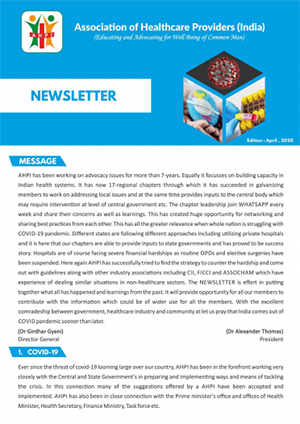 Newsletter April 2020